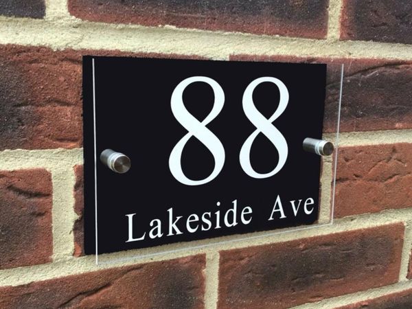 other door hardware house number contemporary gloss black decorative sign plaque / name
other door hardware house number contemporary gloss black decorative sign plaque / name