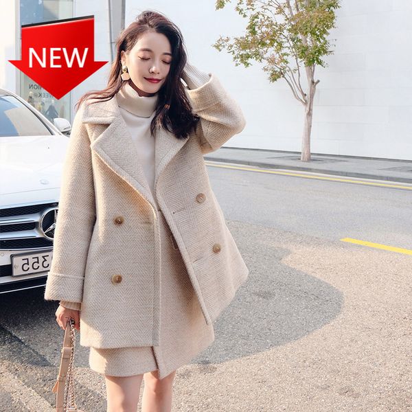 jackets women autumn basic fashion femme thick cape winter wool skirt ensemble coat female manteau, Black;brown
jackets women autumn basic fashion femme thick cape winter wool skirt ensemble coat female manteau, Black;brown