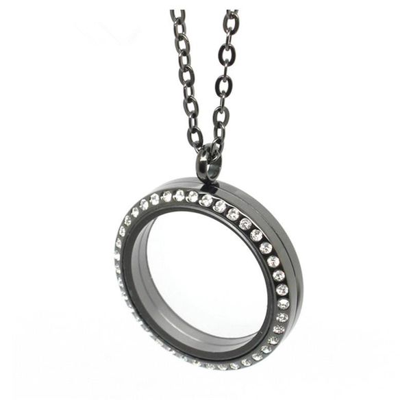 pendant necklaces black floating lockets 316l stainless steel screw crystal living memory necklace for women jewelry, Silver
pendant necklaces black floating lockets 316l stainless steel screw crystal living memory necklace for women jewelry, Silver