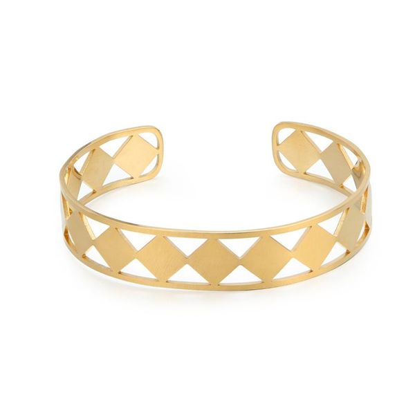 bangle stainless steel hollow square cuff bracelets on hand geometry bangles minimalism wrist trinket for women jewelry accessories, Black
bangle stainless steel hollow square cuff bracelets on hand geometry bangles minimalism wrist trinket for women jewelry accessories, Black