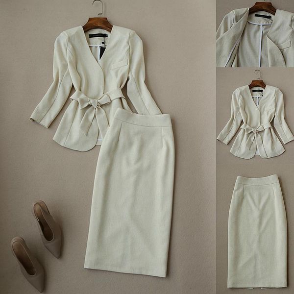 work dresses ladies office business suits with skirt and autumn winter fashion wine formal wear sets blazer, White;black
work dresses ladies office business suits with skirt and autumn winter fashion wine formal wear sets blazer, White;black