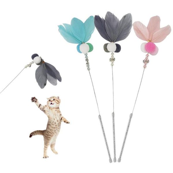 cat toys adeeing funny cats toy feathers teaser with bells pet training interactive sticks supplies
cat toys adeeing funny cats toy feathers teaser with bells pet training interactive sticks supplies