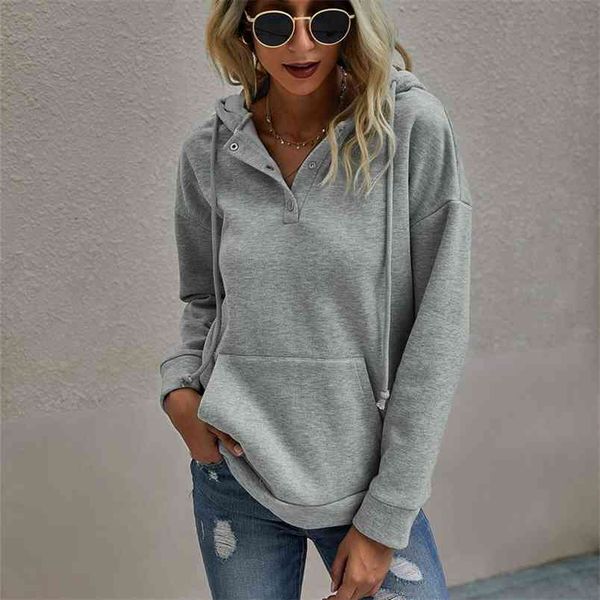 solid color v-neck hooded pullover fall winter fashion casual drawstring knitted pocket loose sweatshirt looks thin 210522, Black
solid color v-neck hooded pullover fall winter fashion casual drawstring knitted pocket loose sweatshirt looks thin 210522, Black