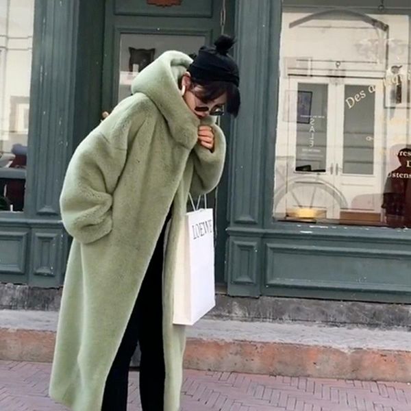 women's fur & faux luzuzi imitation mink velvet luxury coats women winter thick loose warm parkas outwear plush hooded jacket female, Black
women's fur & faux luzuzi imitation mink velvet luxury coats women winter thick loose warm parkas outwear plush hooded jacket female, Black