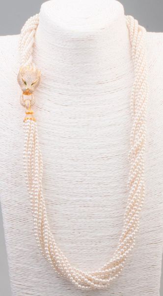 chains habitoo fashion 3-4mm white freshwater pearl animal panther leopard head cz clasp necklace jewelry for women charming gifts, Silver
chains habitoo fashion 3-4mm white freshwater pearl animal panther leopard head cz clasp necklace jewelry for women charming gifts, Silver