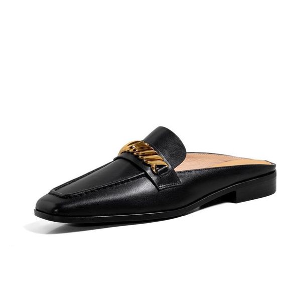 ladies flat shoes baotou half-toe 2021 summer sheepskin square toe lazy slippers sandals women brand, Black
ladies flat shoes baotou half-toe 2021 summer sheepskin square toe lazy slippers sandals women brand, Black