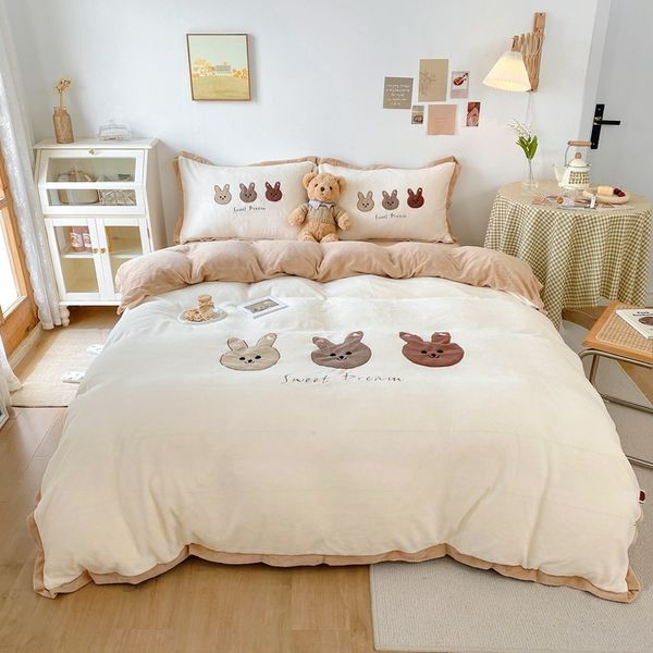 live broadcast milk four piece set autumn winter warm double-sided high gram heavy cashmere package student dormitory
live broadcast milk four piece set autumn winter warm double-sided high gram heavy cashmere package student dormitory