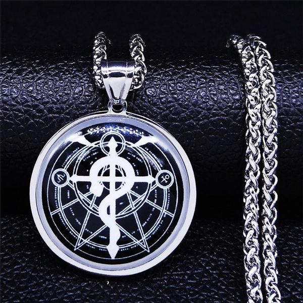 pendant necklaces stainless steel glass chain necklace silver color pentagram snake long for women/men jewelry collares largos nxs03
pendant necklaces stainless steel glass chain necklace silver color pentagram snake long for women/men jewelry collares largos nxs03