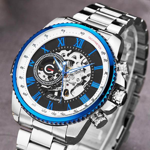 wristwatches luxury silver automatic mechanical men watch skeleton steel bracelet self-wind wristwatch male blue sliver black clock relo, Slivery;brown
wristwatches luxury silver automatic mechanical men watch skeleton steel bracelet self-wind wristwatch male blue sliver black clock relo, Slivery;brown