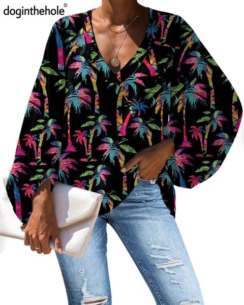 women's blouses & shirts fashion hawaii style women 2021 summer loose blouse breathable tropical tree print female casual v-neck r, White
women's blouses & shirts fashion hawaii style women 2021 summer loose blouse breathable tropical tree print female casual v-neck r, White