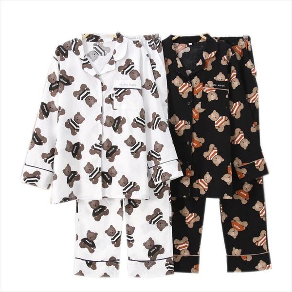 japanese pajama suit home womens sleepwears service pajamas set autumn men couple print cotton long sleeve trousers, Black;red 
japanese pajama suit home womens sleepwears service pajamas set autumn men couple print cotton long sleeve trousers, Black;red