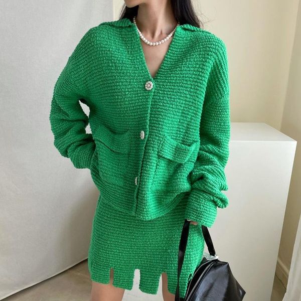 women's tracksuits green cardigan femme set warm knitted sweater shorts suit y2k casual loose 2021 autumn winter knit oversized women, Gray
women's tracksuits green cardigan femme set warm knitted sweater shorts suit y2k casual loose 2021 autumn winter knit oversized women, Gray