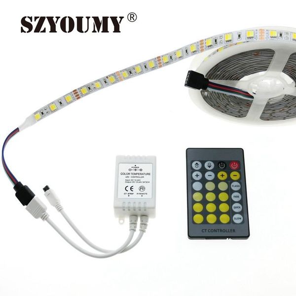 strips szyoumy smd 12v dual white dimmable flexible light 60led/m ip20 with 200pcs 24key cct color temperature controller
strips szyoumy smd 12v dual white dimmable flexible light 60led/m ip20 with 200pcs 24key cct color temperature controller