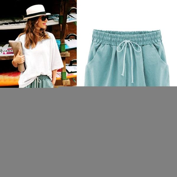 women's shorts oversized women summer cotton linen casual ladies drawstring elastic loose short trousers plus size s-8xl, White;black
women's shorts oversized women summer cotton linen casual ladies drawstring elastic loose short trousers plus size s-8xl, White;black