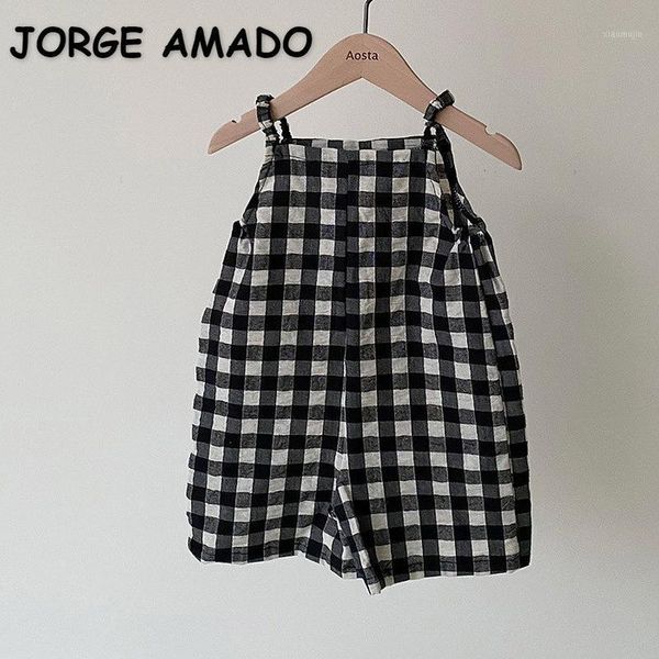jumpsuits 2021 korean style summer baby girls boys overalls sleeveless plaid dot loose sling romper children clothes e1081, Blue
jumpsuits 2021 korean style summer baby girls boys overalls sleeveless plaid dot loose sling romper children clothes e1081, Blue