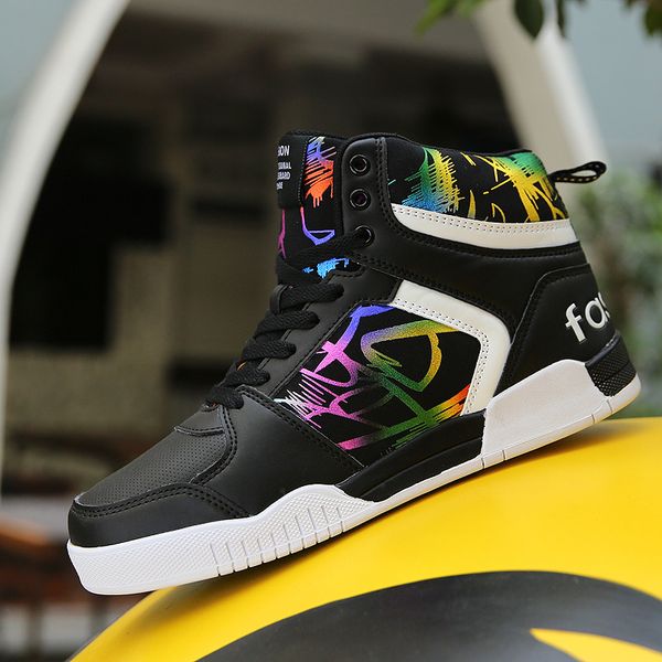 new autumn black high mens shoes comfort lace up designer shoes men graffiti printing mens trainers shoes zapatillas hombre
new autumn black high mens shoes comfort lace up designer shoes men graffiti printing mens trainers shoes zapatillas hombre