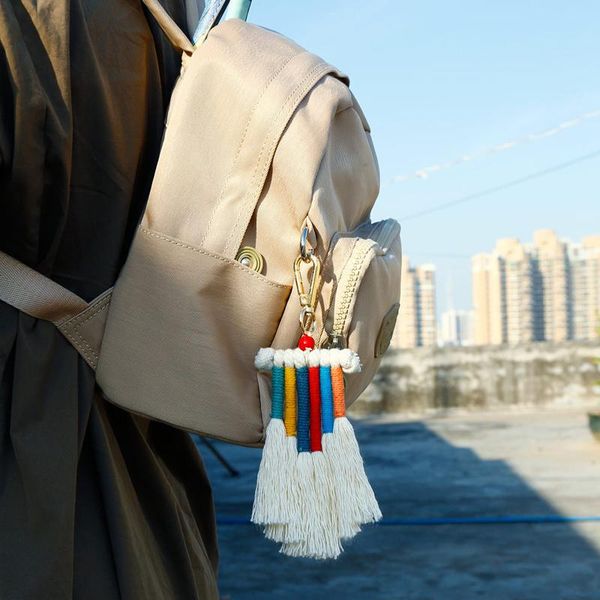 selling boho weaving rainbow keychain charm car hanging pendent key bag decoration diy home wedding decorative objects & figurines
selling boho weaving rainbow keychain charm car hanging pendent key bag decoration diy home wedding decorative objects & figurines