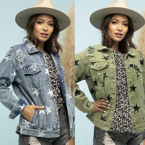 women's jackets lugentolo jean jacket women distressed hole star loose streetwear long sleeve pockets denim for, Black;brown
women's jackets lugentolo jean jacket women distressed hole star loose streetwear long sleeve pockets denim for, Black;brown