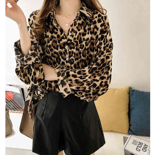 jacket spring and autumn plus size clothing leopard print shirt long sleeve mid-length blouse women para mujeres niwp, Black;white
jacket spring and autumn plus size clothing leopard print shirt long sleeve mid-length blouse women para mujeres niwp, Black;white