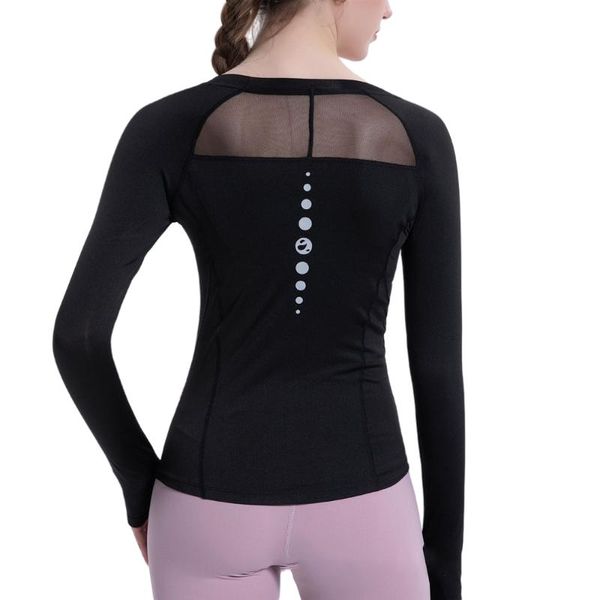 yoga outfit shirts solid color women's long sleeve high elastic fitness t-shirt gym mesh sport wear mujer black white purple green
yoga outfit shirts solid color women's long sleeve high elastic fitness t-shirt gym mesh sport wear mujer black white purple green
