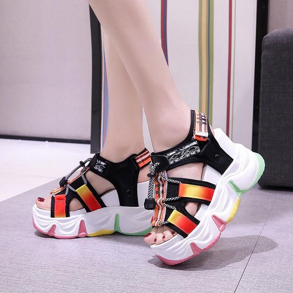 rimocy mix color chunky platform sandals women summer 2021 hollow out open toe wedge woman thick bottom gladiator shoes, Black
rimocy mix color chunky platform sandals women summer 2021 hollow out open toe wedge woman thick bottom gladiator shoes, Black