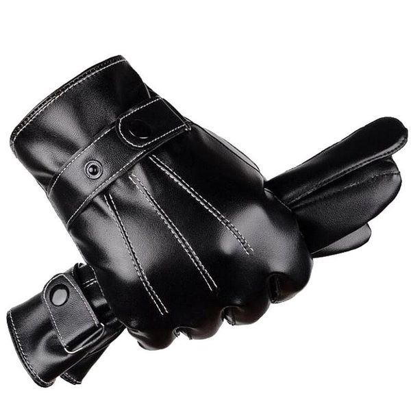 sports gloves men's winter warm fashion waterproof men faux leather driving thin for touch screen brown guantes, Black
sports gloves men's winter warm fashion waterproof men faux leather driving thin for touch screen brown guantes, Black
