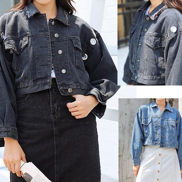 women's jackets 2021 autumn turn-down collar jean jacket casual blue fashionable women coats female outwear for loose denim feminine fu, Black;brown
women's jackets 2021 autumn turn-down collar jean jacket casual blue fashionable women coats female outwear for loose denim feminine fu, Black;brown