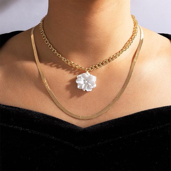 chokers tocona bohemia white flower pendant clavicle chains for women multilayer gold alloy plant choker necklace party jewelry 16940, Golden;silver
chokers tocona bohemia white flower pendant clavicle chains for women multilayer gold alloy plant choker necklace party jewelry 16940, Golden;silver