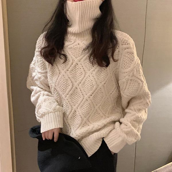 women's sweaters 2021 women knits sweater fashion long sleeve round neck solid high collar pullover casual elegant autumn winter trend, White;black
women's sweaters 2021 women knits sweater fashion long sleeve round neck solid high collar pullover casual elegant autumn winter trend, White;black