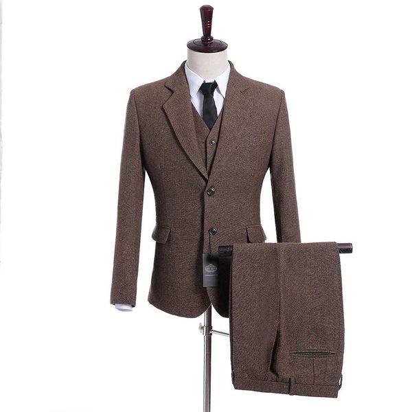 men's suits & blazers herringbone 2 buttons notch lapel men slim fit costume wedding dress groom tuxedos prom coat+pant+vest+tie, White;black
men's suits & blazers herringbone 2 buttons notch lapel men slim fit costume wedding dress groom tuxedos prom coat+pant+vest+tie, White;black