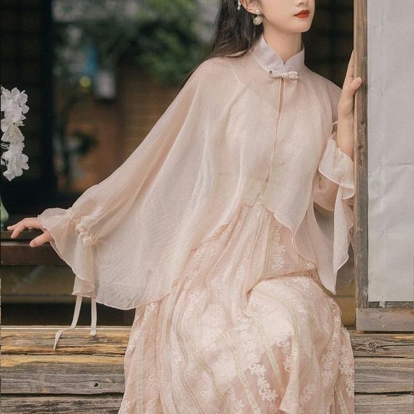 casual dresses chinese cheongsam vintage party dress for women floral embroidery lotus sleeve elegant chiffon summer 2021, Black;gray
casual dresses chinese cheongsam vintage party dress for women floral embroidery lotus sleeve elegant chiffon summer 2021, Black;gray