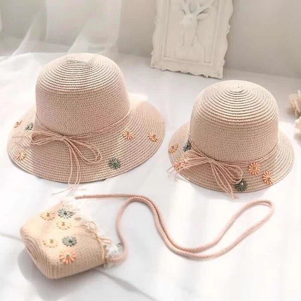 summer lovely children beach hats wide brim flowers straw hat parents-child holiday travel fashion sun caps bags set, Blue;gray
summer lovely children beach hats wide brim flowers straw hat parents-child holiday travel fashion sun caps bags set, Blue;gray