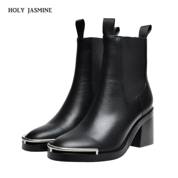boots genuine leather footwear 2021 arrival ankle rubber riding feminine shoes women's high heels booties round toe, Black
boots genuine leather footwear 2021 arrival ankle rubber riding feminine shoes women's high heels booties round toe, Black