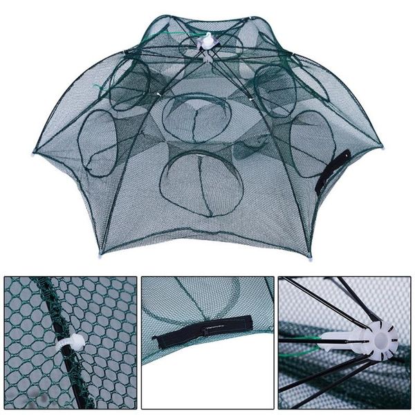 strengthened 4-20 holes automatic fishing net shrimp cage folding nylon crayfish crab baits trap cages fish nets tool accessories
strengthened 4-20 holes automatic fishing net shrimp cage folding nylon crayfish crab baits trap cages fish nets tool accessories