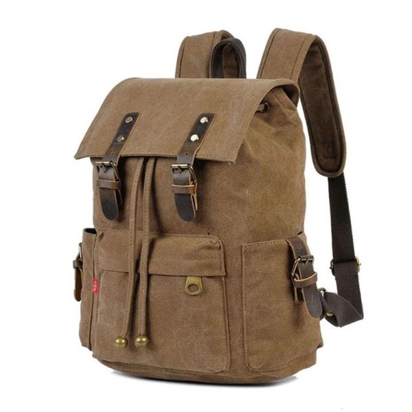 backpack retro leather military rucksack men's 15 inch school bag drawstring ladies 2021
backpack retro leather military rucksack men's 15 inch school bag drawstring ladies 2021