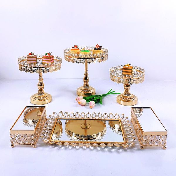 other bakeware 6pcs crystal metal cake stand set acrylic mirror cupcake decorations dessert pedestal wedding party display tray
other bakeware 6pcs crystal metal cake stand set acrylic mirror cupcake decorations dessert pedestal wedding party display tray