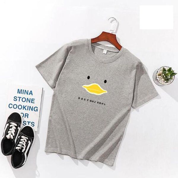 women's t-shirt duck mouth print women t shirts spring summer short sleeve o neck cotton spandex tees slim fit t-shirts, White
women's t-shirt duck mouth print women t shirts spring summer short sleeve o neck cotton spandex tees slim fit t-shirts, White
