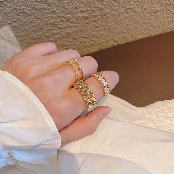 cluster rings s925 silver custom open ring female fashion simple golden index finger personality net red niche design, Golden;silver
cluster rings s925 silver custom open ring female fashion simple golden index finger personality net red niche design, Golden;silver