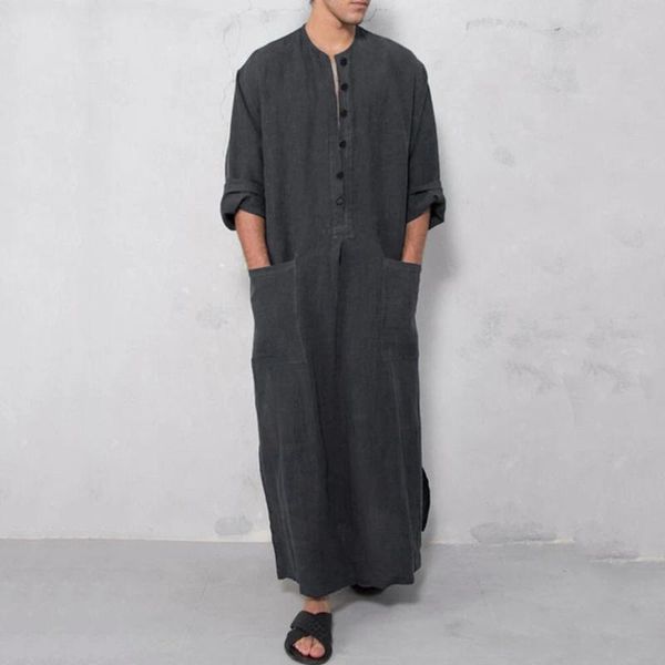 ethnic clothing 2021 men's fall muslim robe islamic casual simple fashion button middle eastern dress solid color loose slim long sleev, Red
ethnic clothing 2021 men's fall muslim robe islamic casual simple fashion button middle eastern dress solid color loose slim long sleev, Red