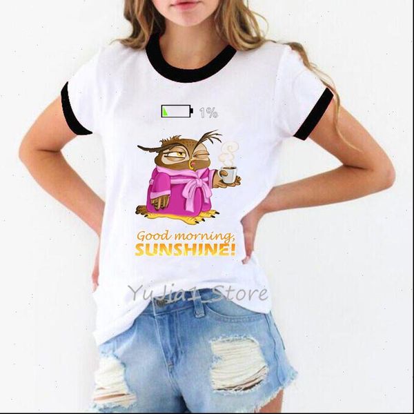 coffee owl women t shirts print funny harajuku kawaii animal shirt graphic ringer tee femme summer clothes, White
coffee owl women t shirts print funny harajuku kawaii animal shirt graphic ringer tee femme summer clothes, White