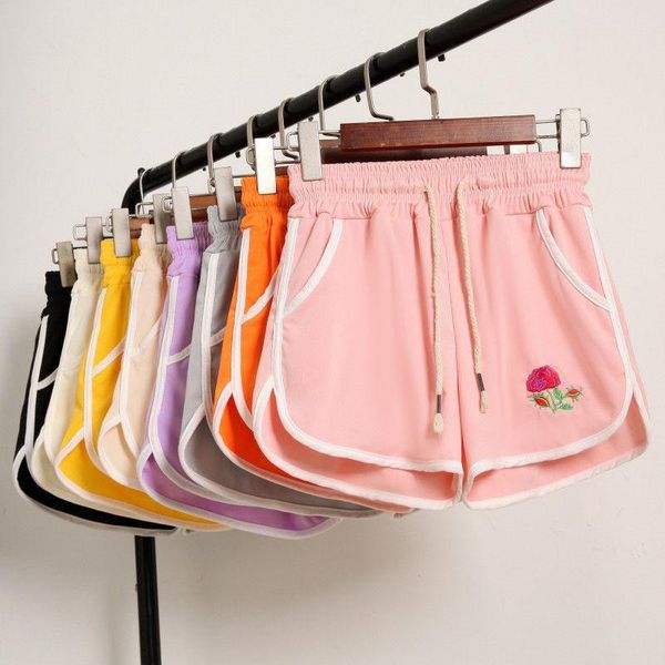 women's shorts women's summer sports 2021 rose embroidery wide leg casual all-match loose high waist workout stretch, White;black
women's shorts women's summer sports 2021 rose embroidery wide leg casual all-match loose high waist workout stretch, White;black