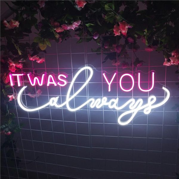 other lighting bulbs & tubes it was always you neon sign light custom letters wedding decoration led lamp banner for party bar home room mar
other lighting bulbs & tubes it was always you neon sign light custom letters wedding decoration led lamp banner for party bar home room mar