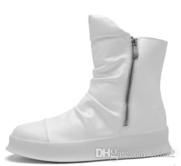 retro wild high-cowboy white trend british casual mens ankle boots eu39-44, Black
retro wild high-cowboy white trend british casual mens ankle boots eu39-44, Black
