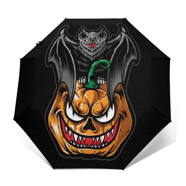 umbrellas wind resistant fully-automatic umbrella scary bat with pumpkin rain 3 folding parasol travel car
umbrellas wind resistant fully-automatic umbrella scary bat with pumpkin rain 3 folding parasol travel car