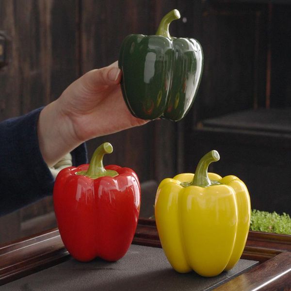 green pepper red yellow ceramic tea pot small creative ornament storage tank 60g packed with sealed bottles & jars
green pepper red yellow ceramic tea pot small creative ornament storage tank 60g packed with sealed bottles & jars