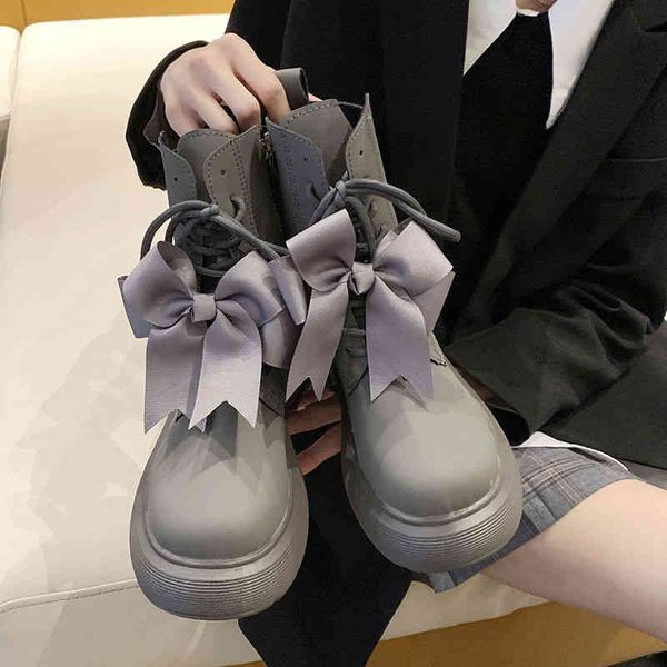 dress shoes qweek female autumn grey platform black kawaii martin women's boots british style plain bow versatile fashion rubber shoes
dress shoes qweek female autumn grey platform black kawaii martin women's boots british style plain bow versatile fashion rubber shoes