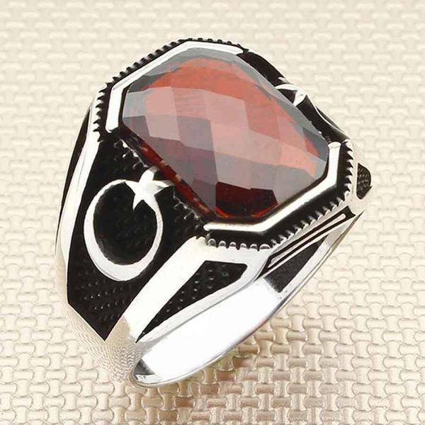cluster rings faceted oval red zircon gemstone ring crescent star style fashionable turkish men 925k silver, Golden;silver
cluster rings faceted oval red zircon gemstone ring crescent star style fashionable turkish men 925k silver, Golden;silver