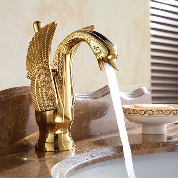bathroom sink faucets luxury copper and cold water taps swan faucet golden finished basin mixer g1081
bathroom sink faucets luxury copper and cold water taps swan faucet golden finished basin mixer g1081