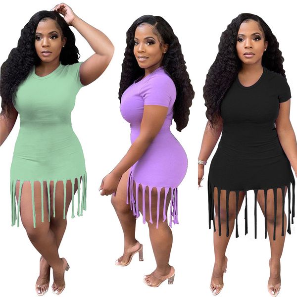 summer women solid dresses short sleeve one-piece dress with tassels plus size s-2xl skinny black skirt casual knee-length skirts dhl ship 5, Black;gray
summer women solid dresses short sleeve one-piece dress with tassels plus size s-2xl skinny black skirt casual knee-length skirts dhl ship 5, Black;gray