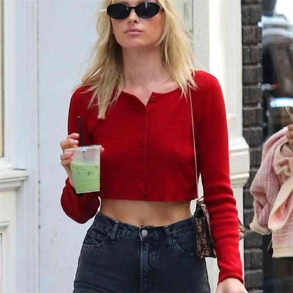 autumn solid basic knit full sleeve bottoming shirt women fashion single-breasted casual tee shirt 210324, White
autumn solid basic knit full sleeve bottoming shirt women fashion single-breasted casual tee shirt 210324, White